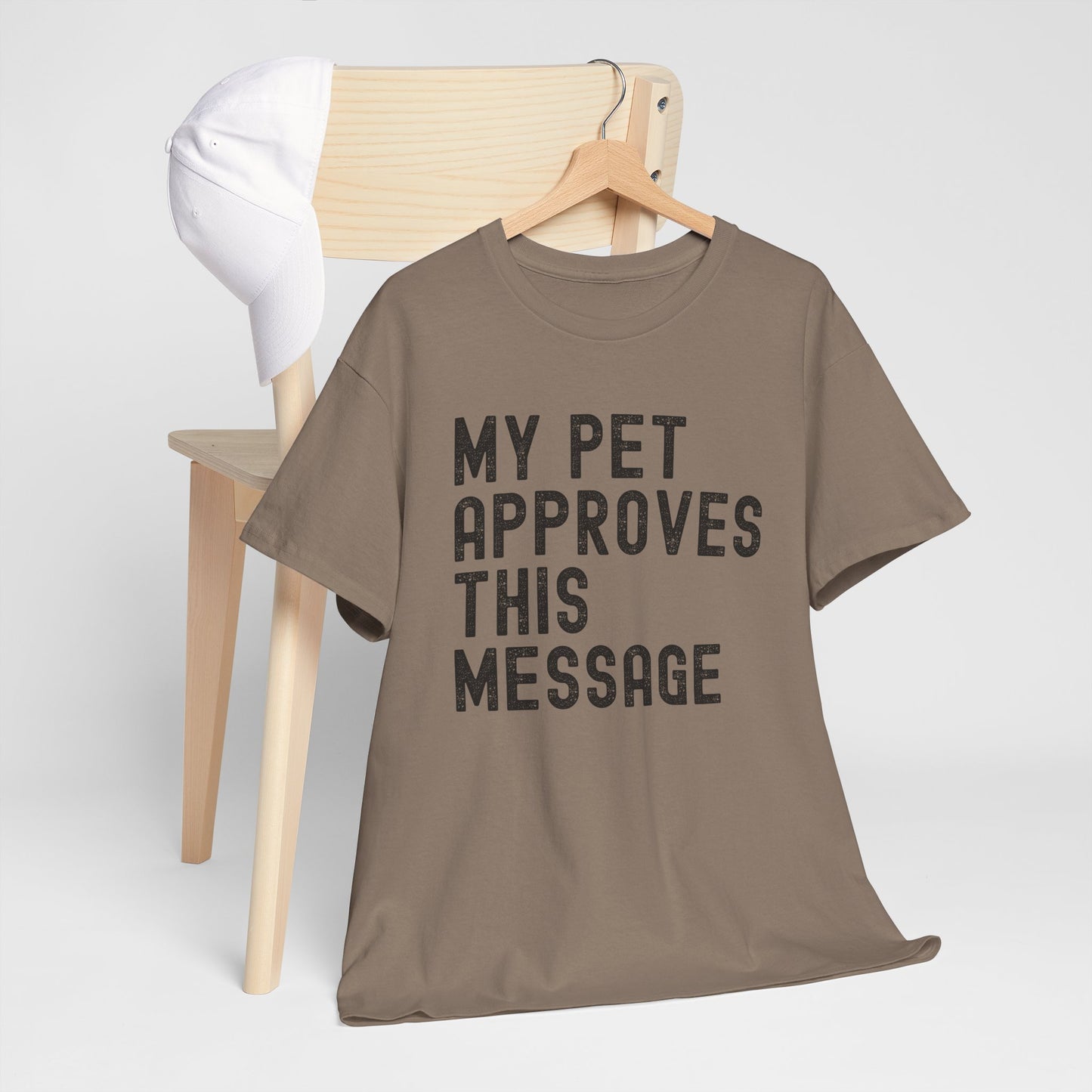 My Pet Approves Unisex Heavy Cotton Tee, Pet Lover Gift,