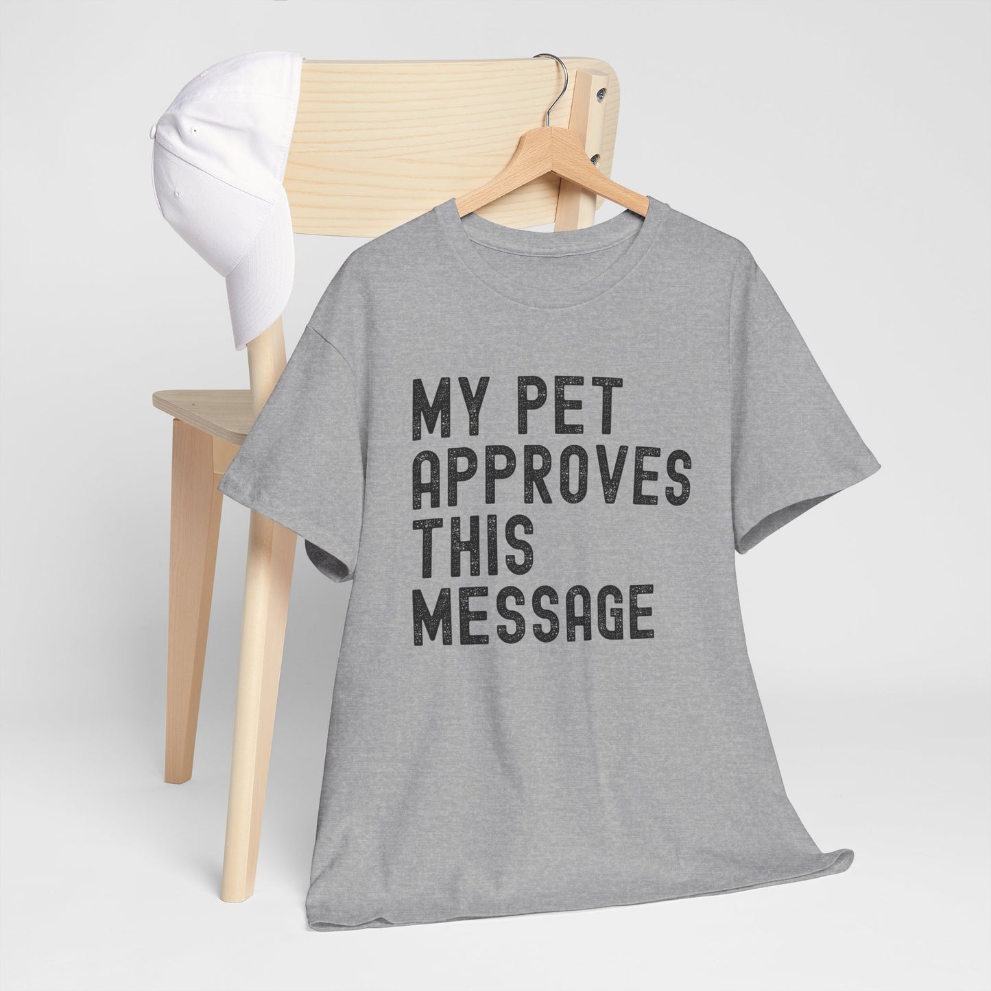 My Pet Approves Unisex Heavy Cotton Tee, Pet Lover Gift,