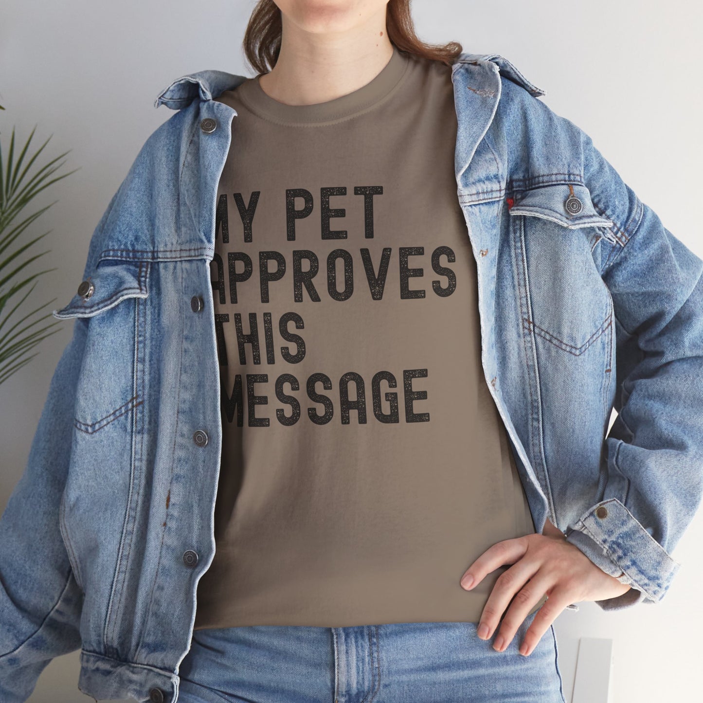 My Pet Approves Unisex Heavy Cotton Tee, Pet Lover Gift,