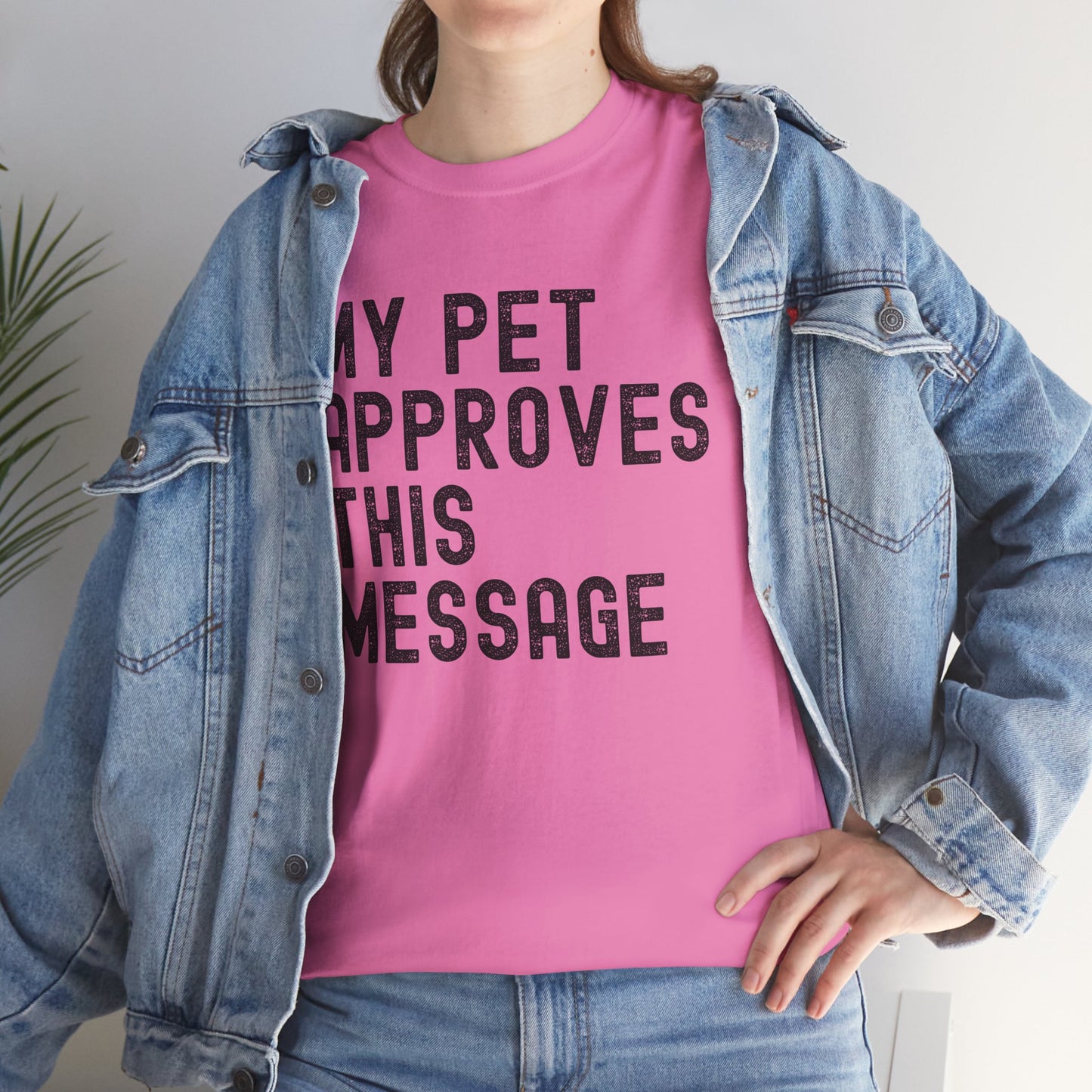 My Pet Approves Unisex Heavy Cotton Tee, Pet Lover Gift,