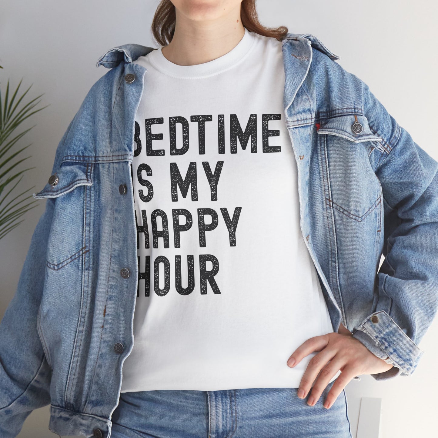 Bedtime is My Happy Hour Unisex Tee, Funny Sleep Shirt,
