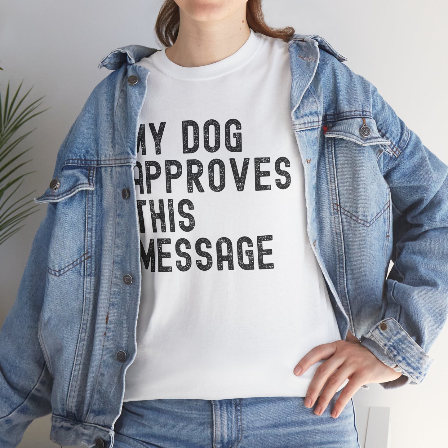 My Dog Approves Unisex Heavy Cotton Tee - Perfect for Dog Lovers