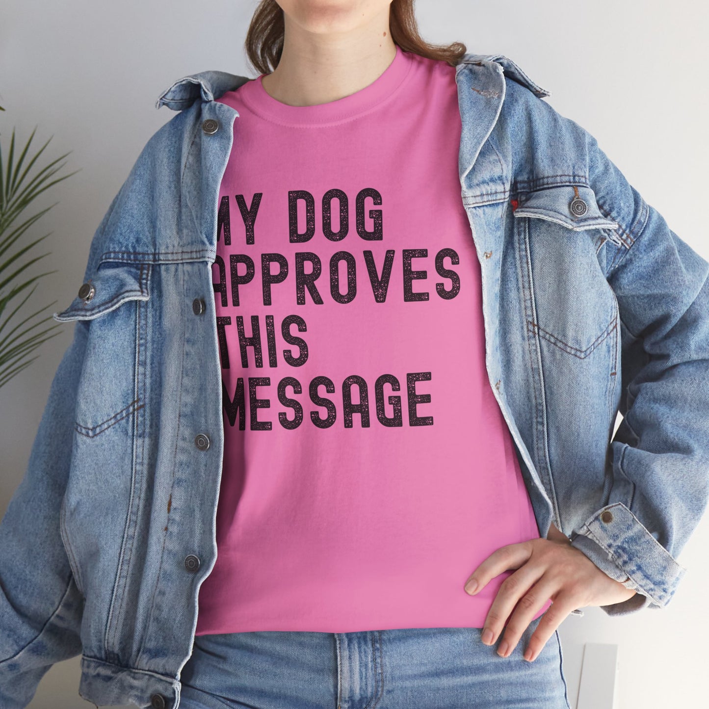 My Dog Approves Unisex Heavy Cotton Tee - Perfect for Dog Lovers