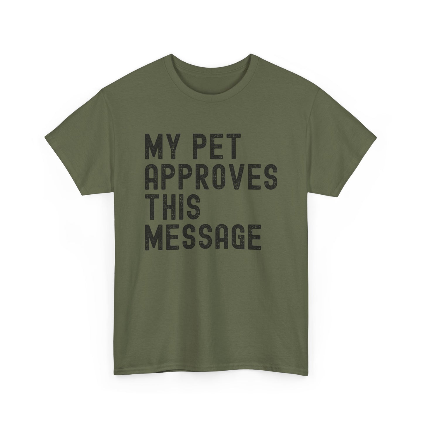 My Pet Approves Unisex Heavy Cotton Tee, Pet Lover Gift,