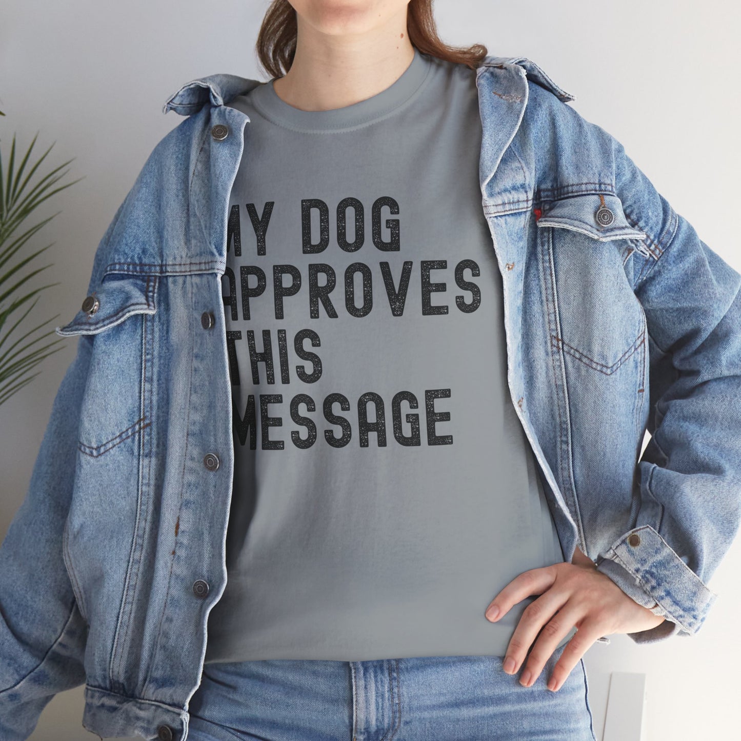 My Dog Approves Unisex Heavy Cotton Tee - Perfect for Dog Lovers