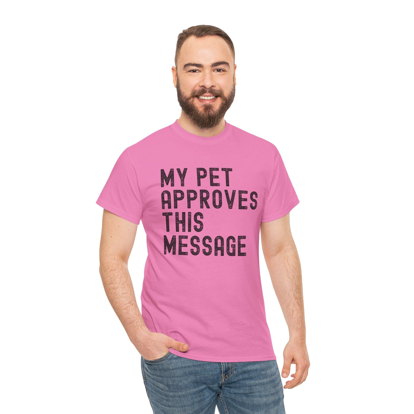My Pet Approves Unisex Heavy Cotton Tee, Pet Lover Gift,