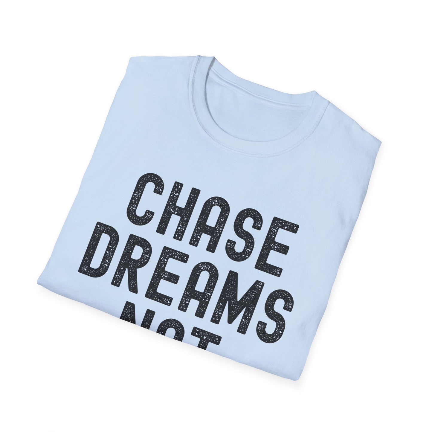 Chase Dreams Not Drama Unisex Softstyle T-Shirt, Motivational Tee, Inspirational Shirt, Casual Wear, Gift for Dreamers, Positive Vibes