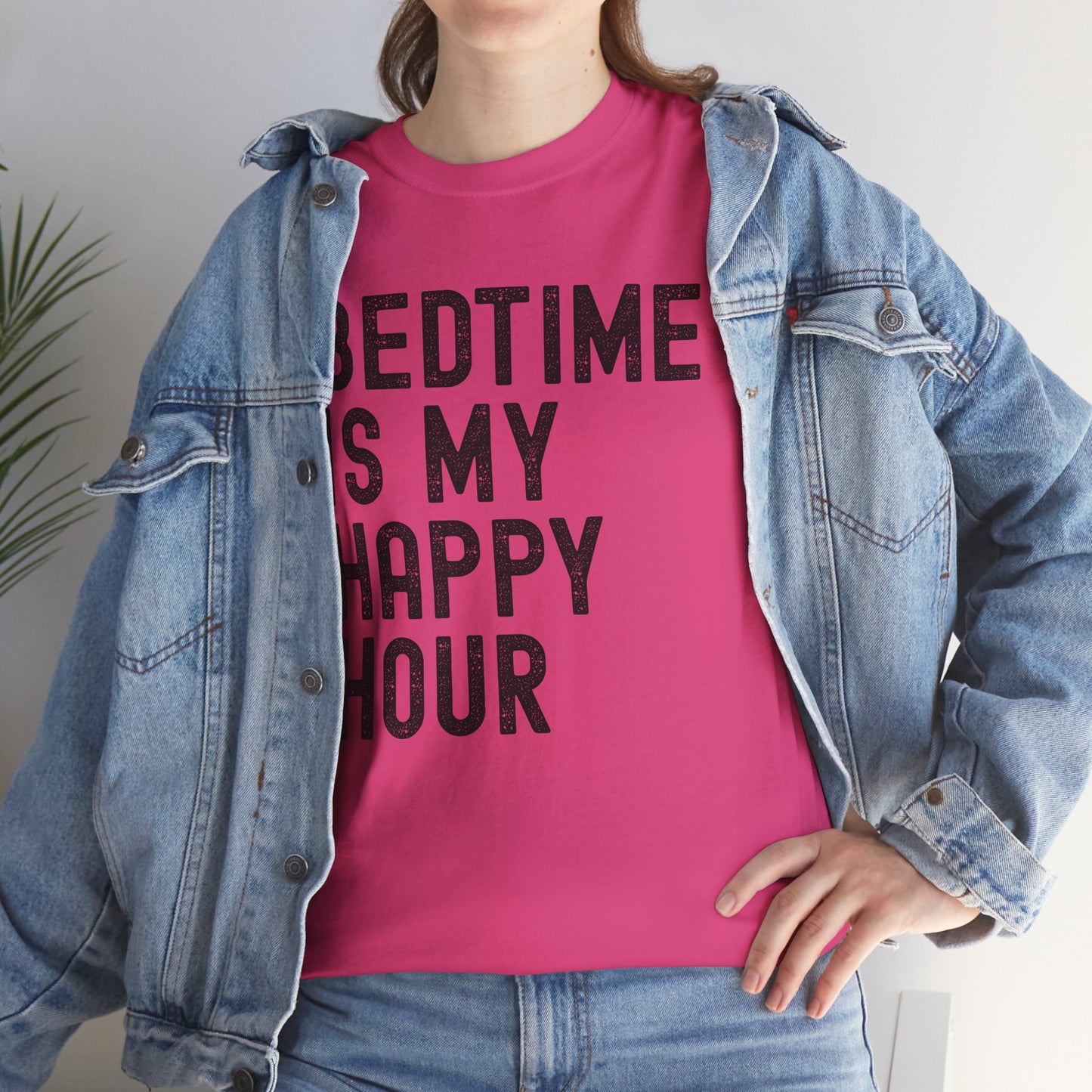 Bedtime is My Happy Hour Unisex Tee, Funny Sleep Shirt,