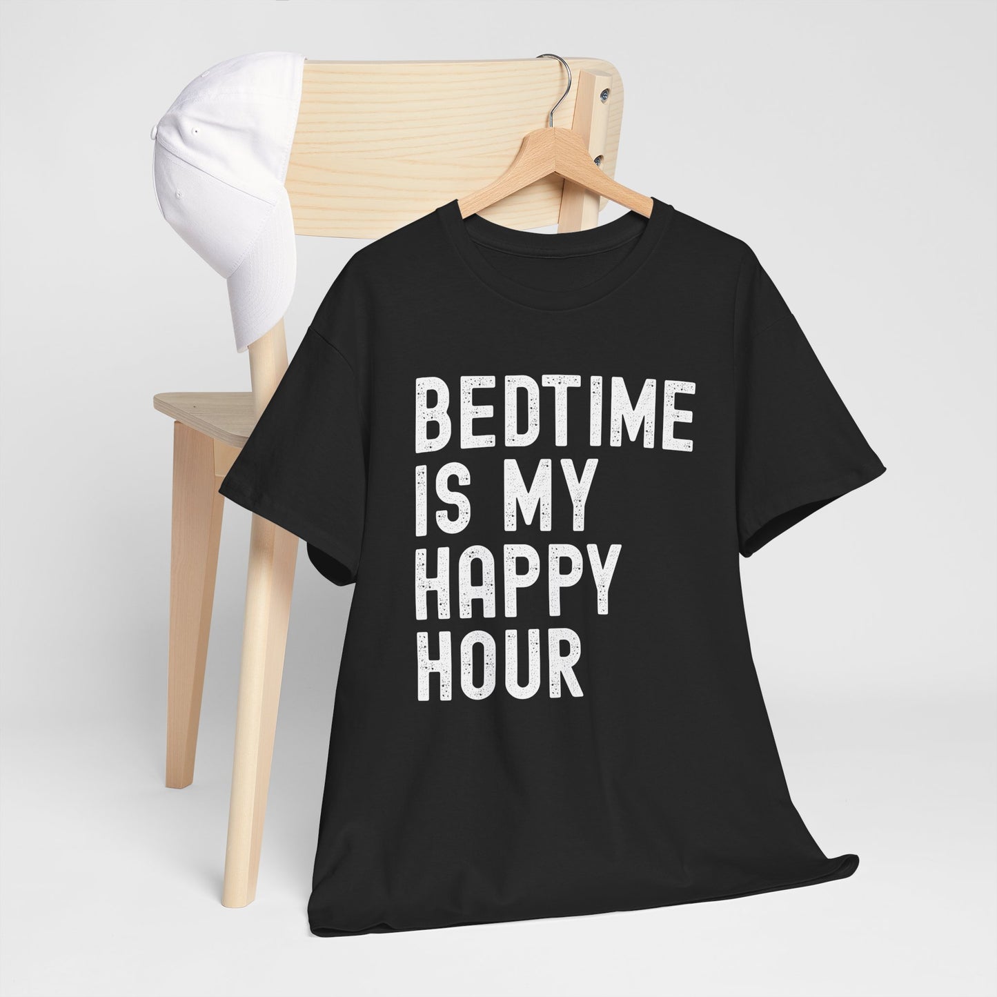 Bedtime Is My Happy Hour Unisex Tee, Funny Nightshirt,