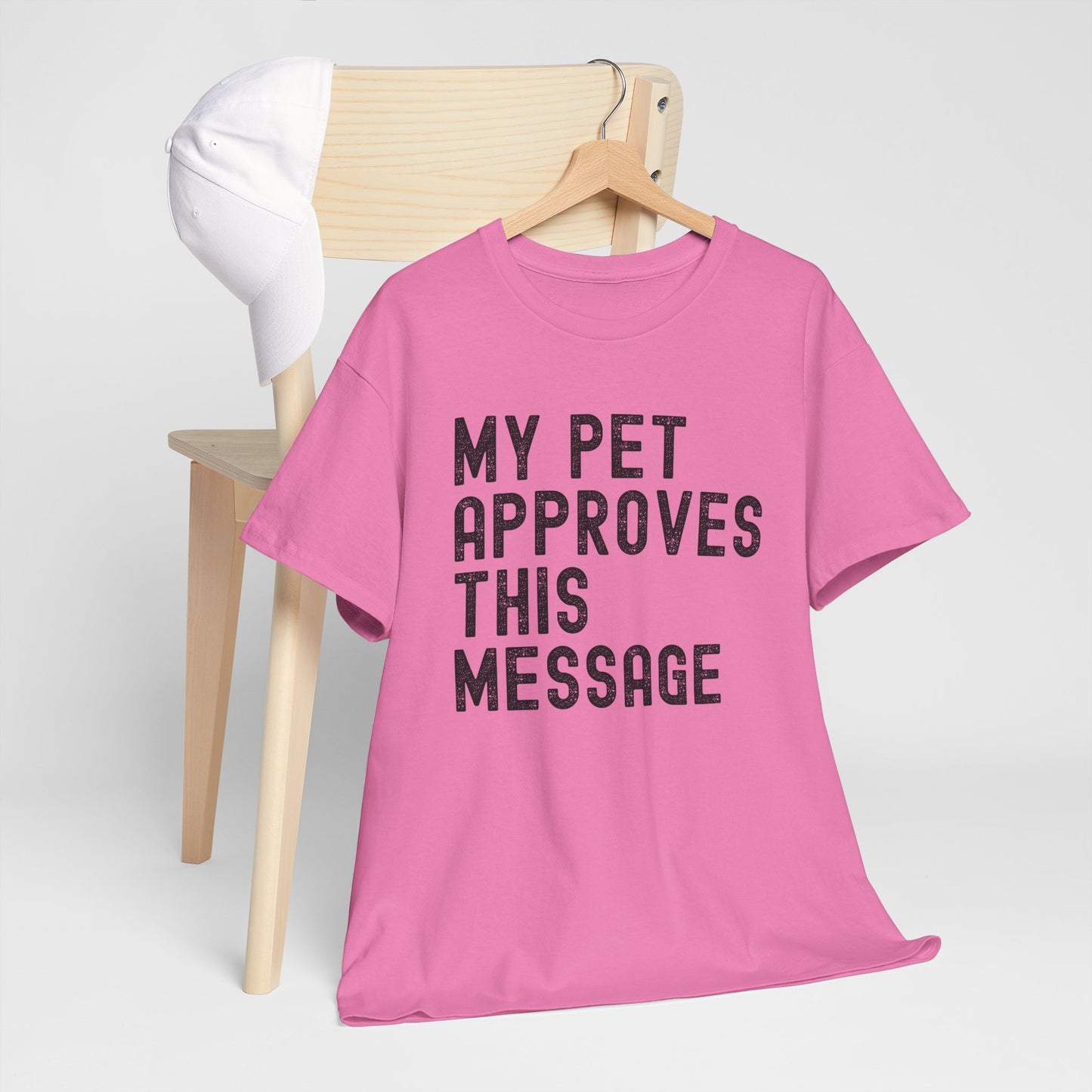 My Pet Approves Unisex Heavy Cotton Tee, Pet Lover Gift,