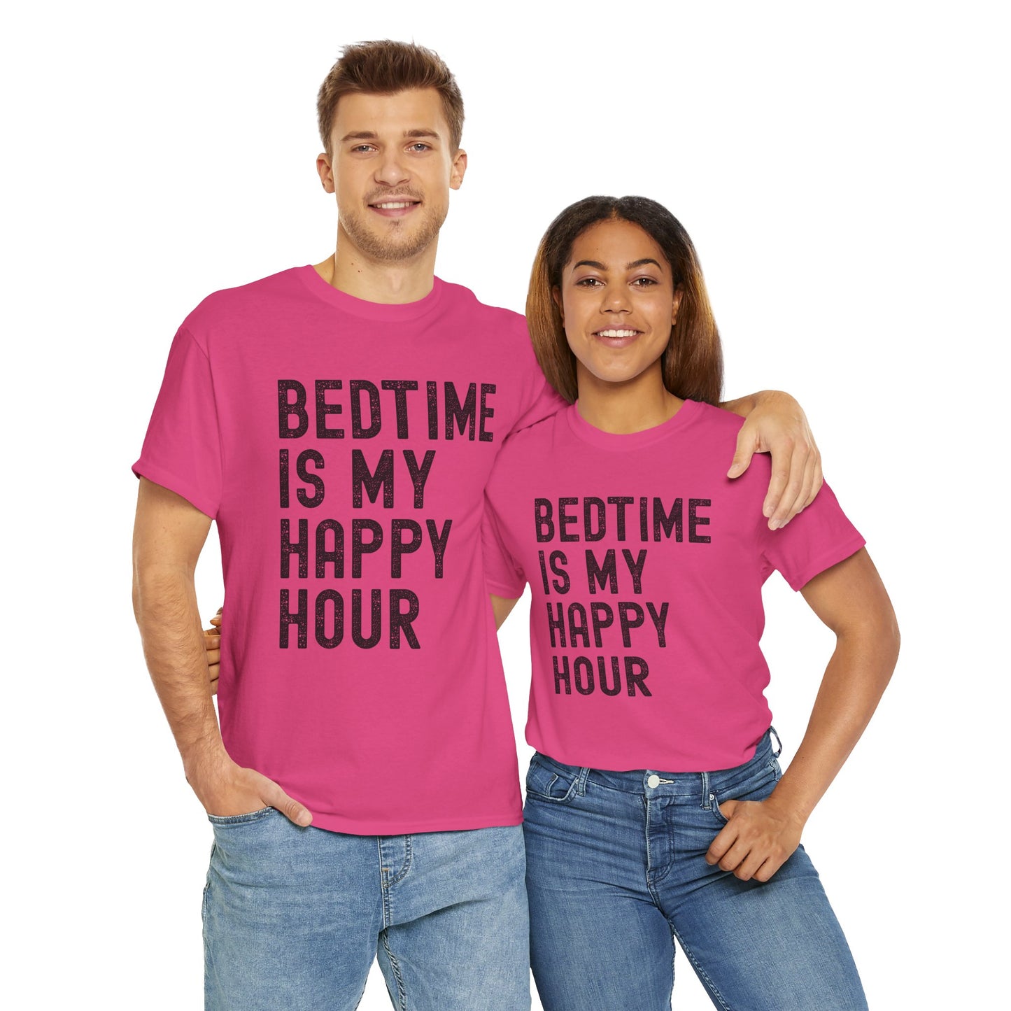 Bedtime is My Happy Hour Unisex Tee, Funny Sleep Shirt,