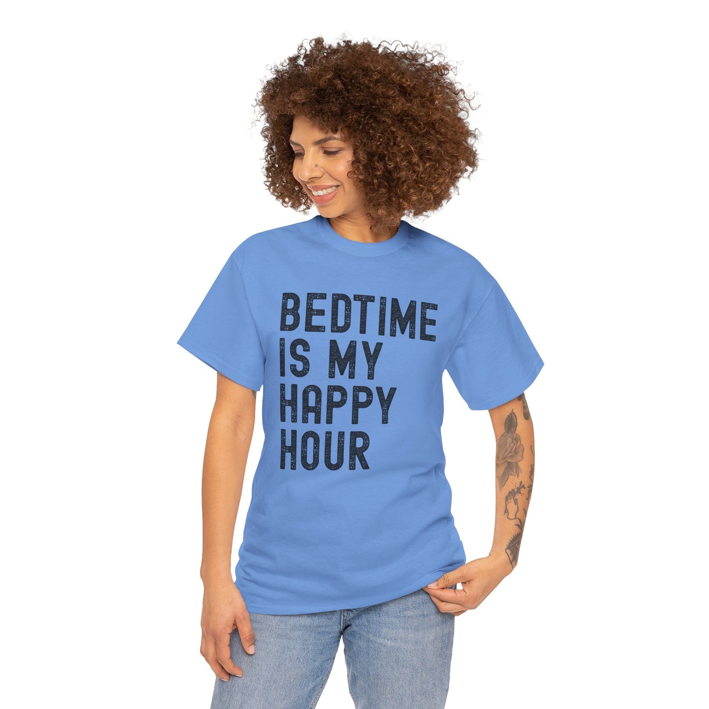 Bedtime is My Happy Hour Unisex Tee, Funny Sleep Shirt,