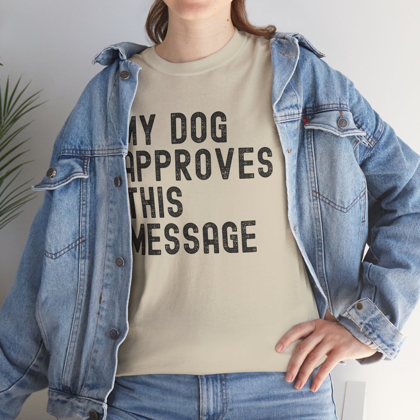 My Dog Approves Unisex Heavy Cotton Tee - Perfect for Dog Lovers