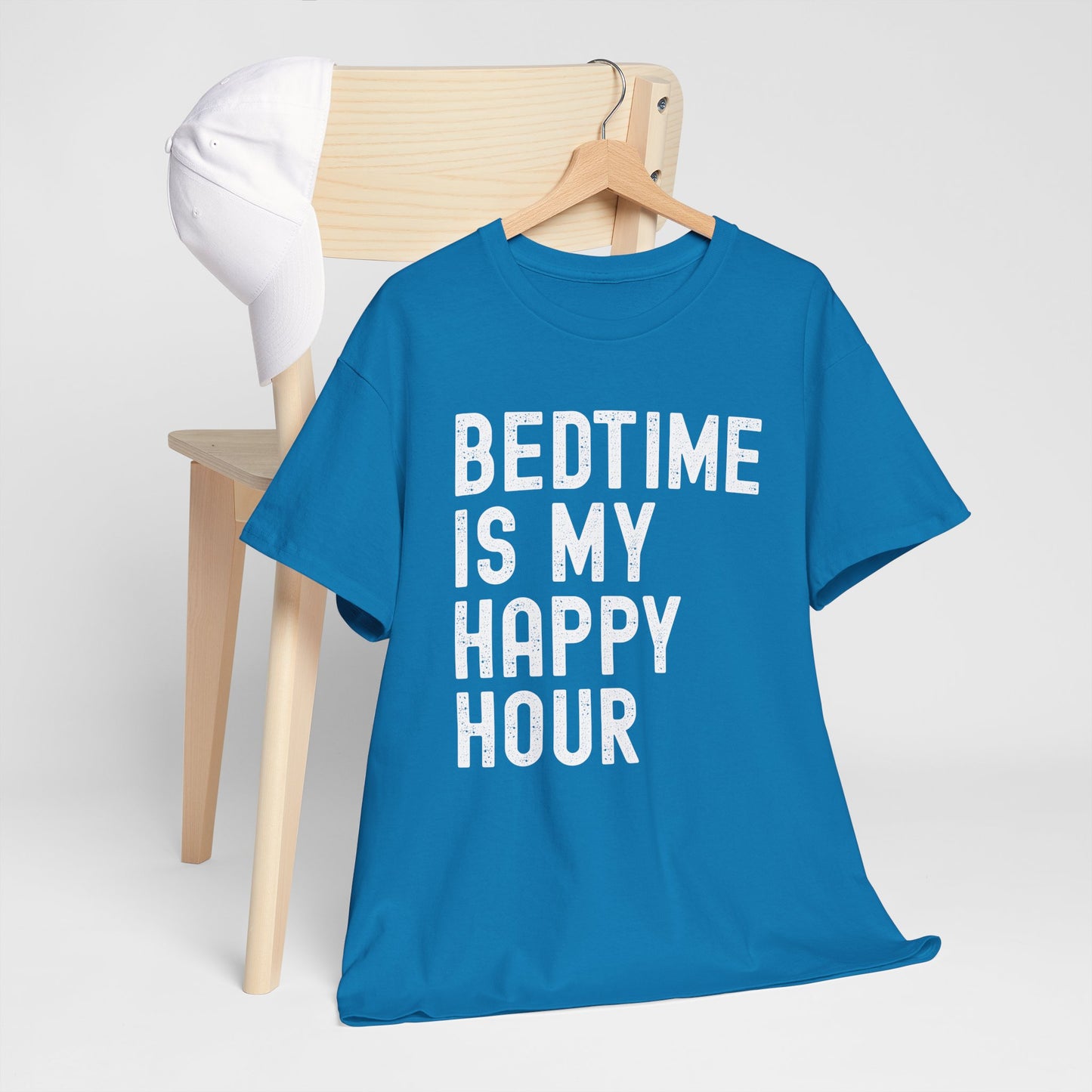 Bedtime Is My Happy Hour Unisex Tee, Funny Nightshirt,