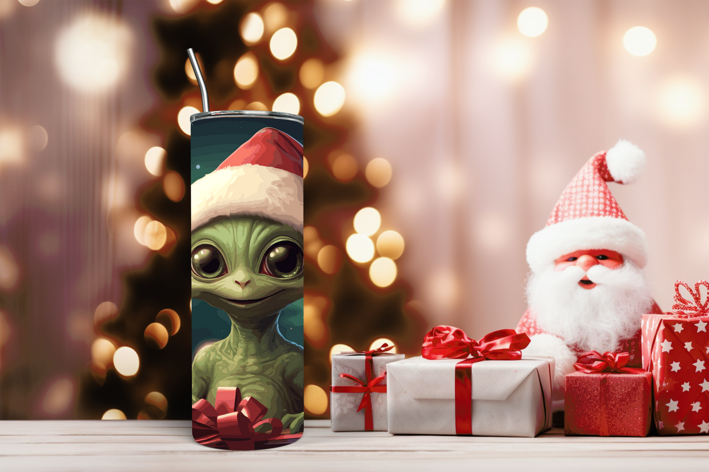 Cute Holiday Alien 20 oz Tumbler