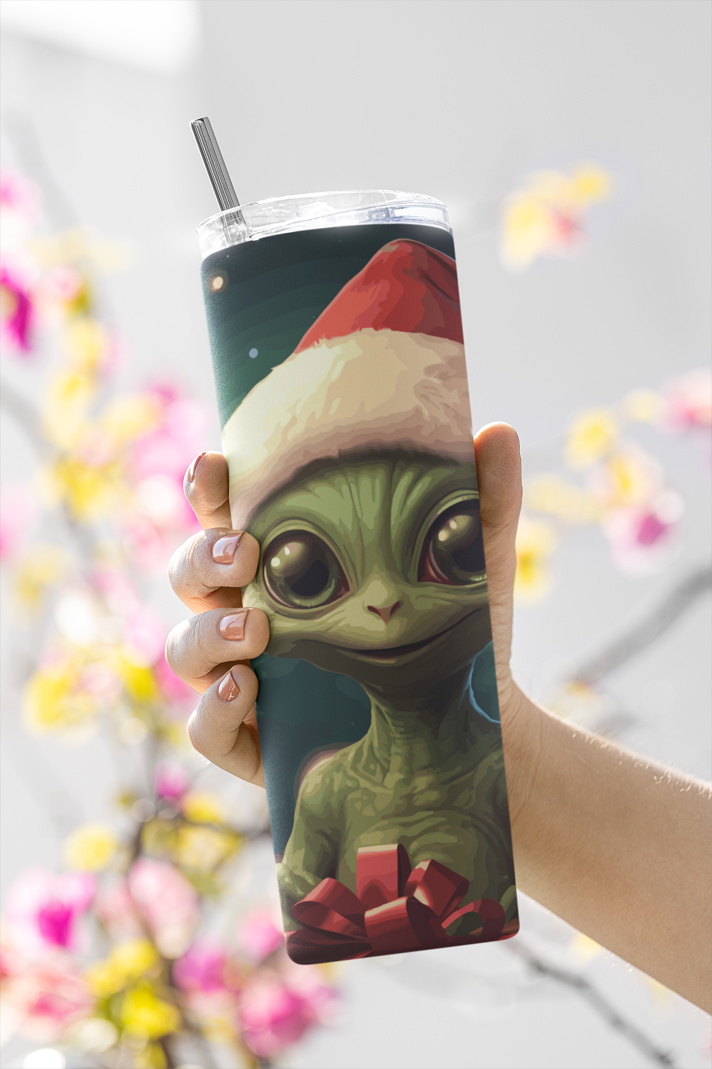 Cute Holiday Alien 20 oz Tumbler