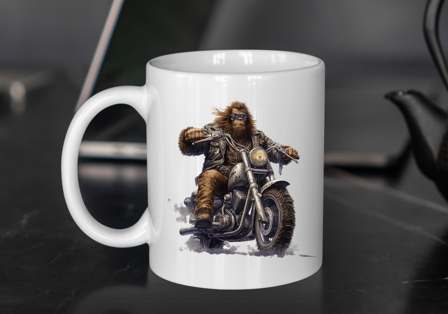 15 oz Bigfoot Biker Coffee Mug
