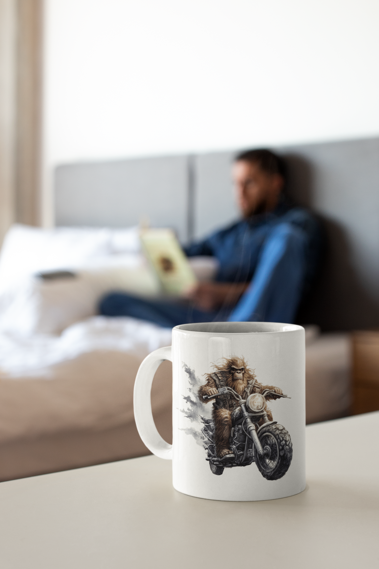 15 oz Bigfoot Biker Coffee Mug