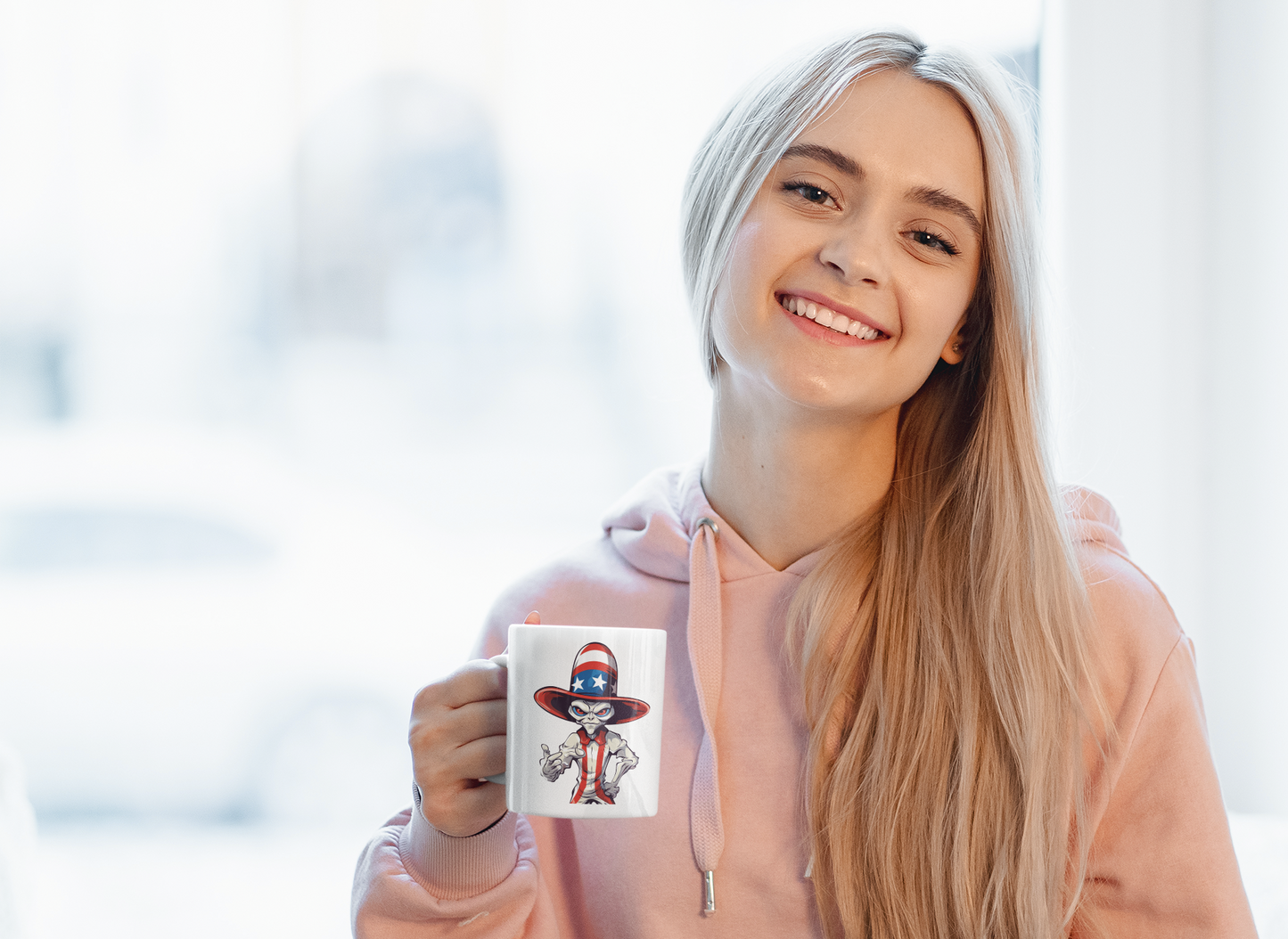 15 oz Patriotic Alien #1 Coffee Mug