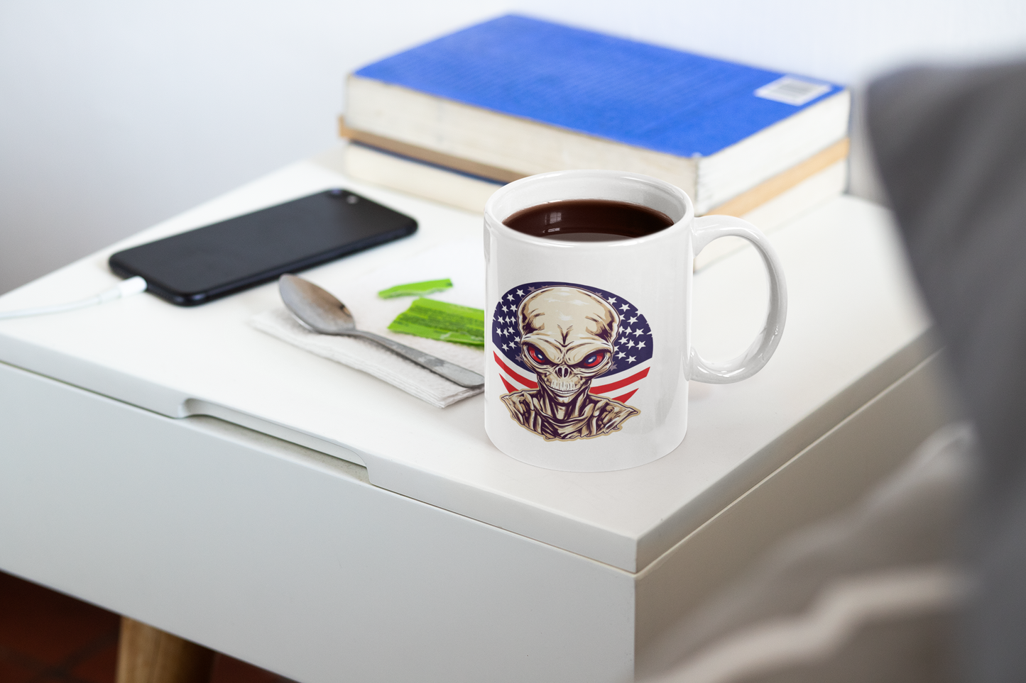 15 oz Patriotic Alien #2 Coffee Mug