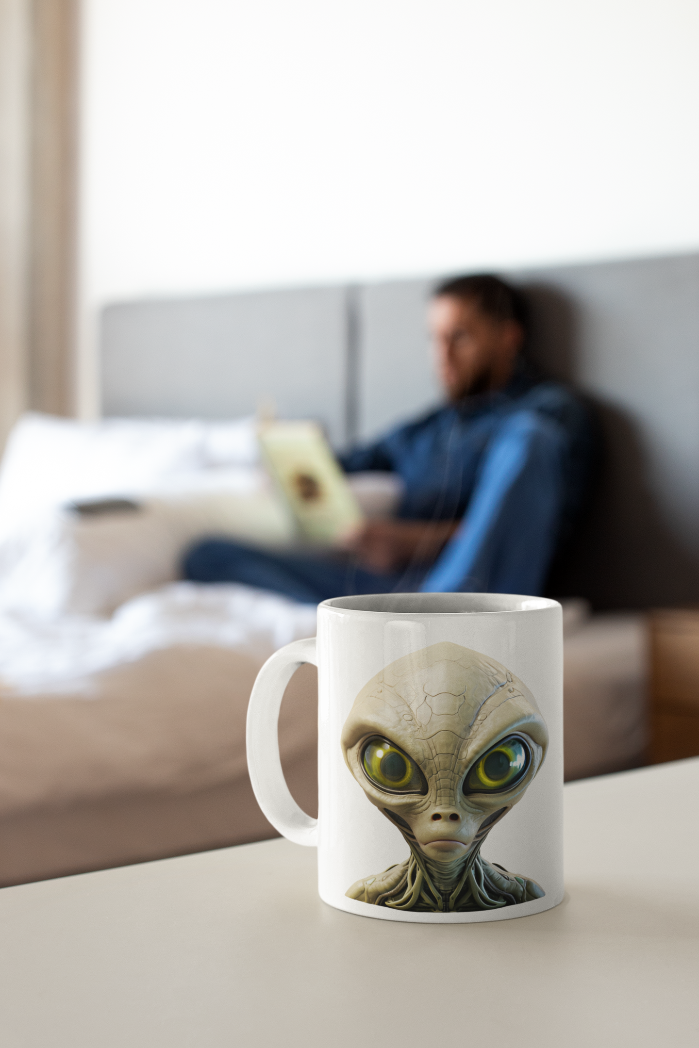 15 oz Alien Bust Coffee Mug