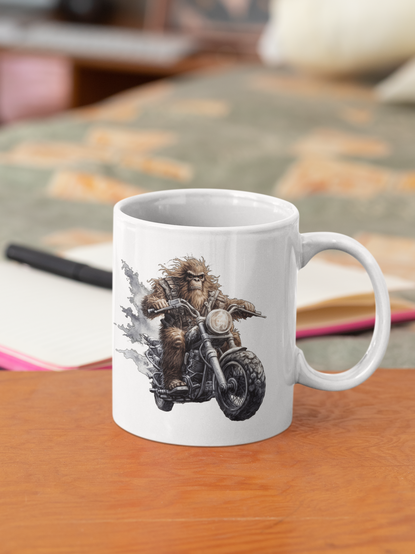 15 oz Bigfoot Biker Coffee Mug