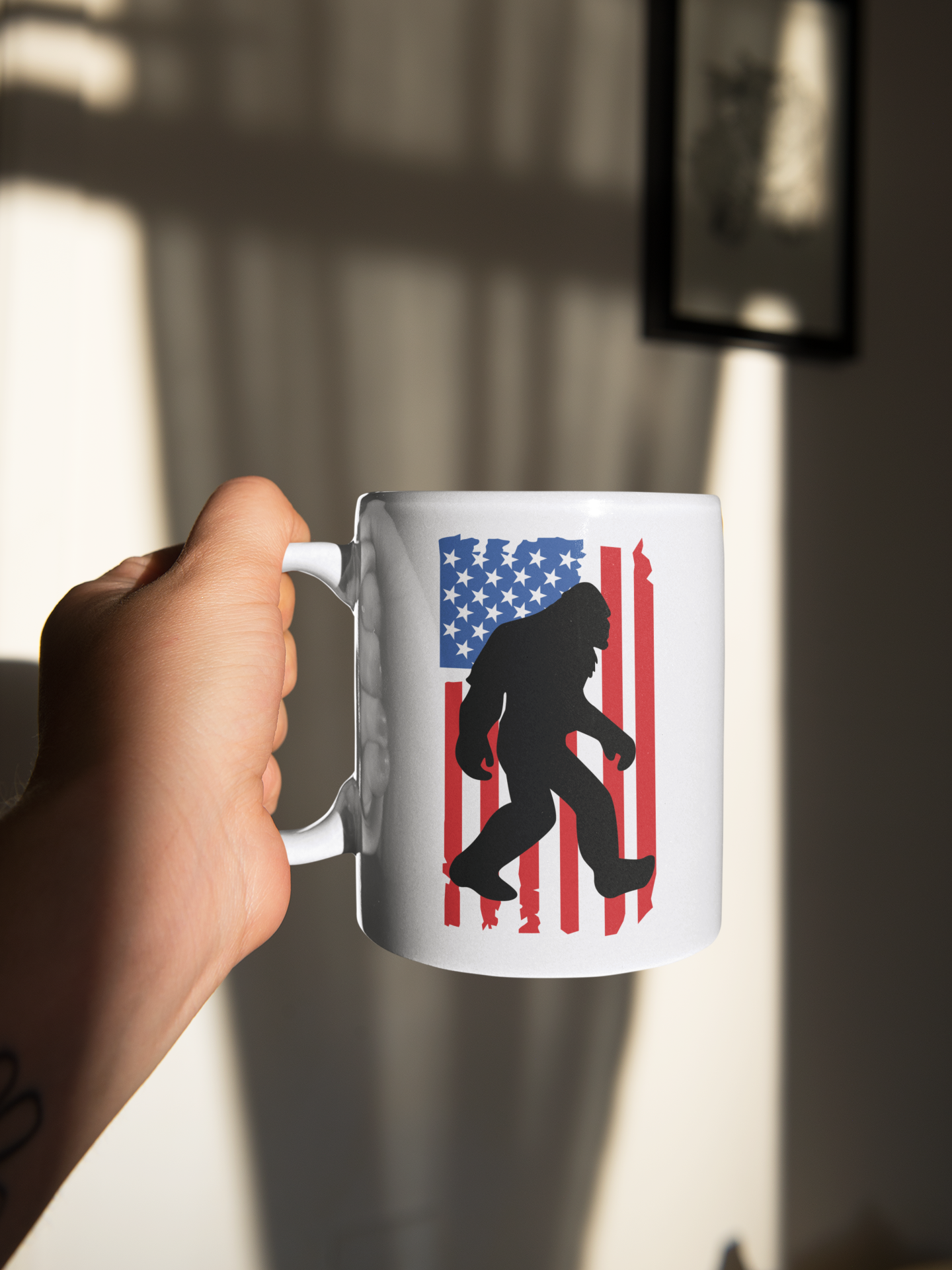 15 oz Patriotic Bigfoot Coffee Mug