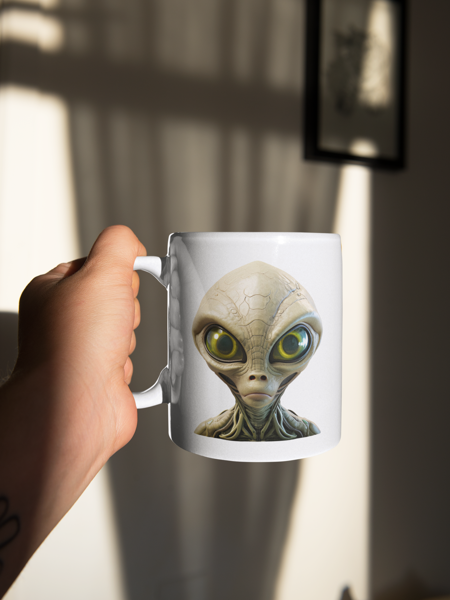 15 oz Alien Bust Coffee Mug