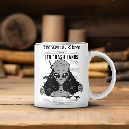 UFO Crash Lands 15 oz Mug