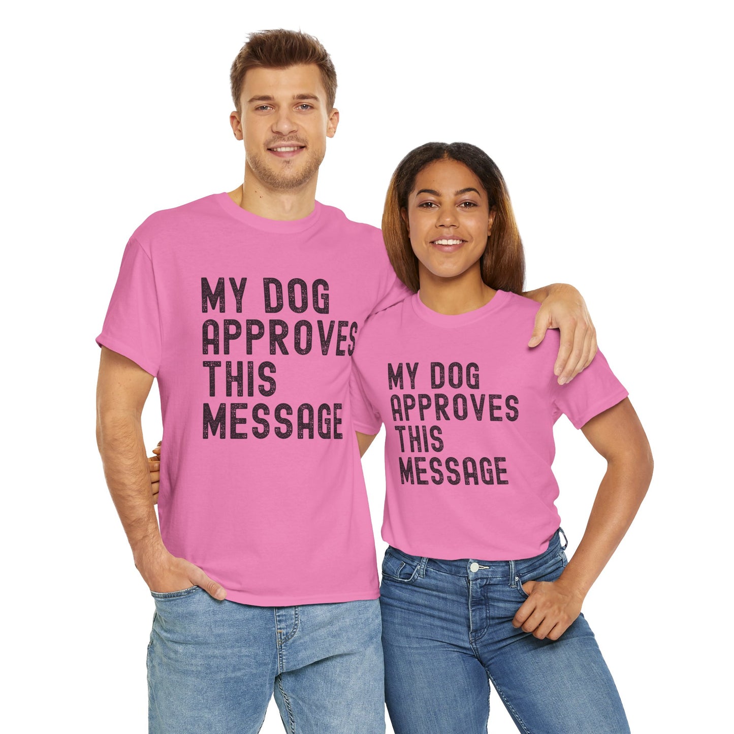 My Dog Approves Unisex Heavy Cotton Tee - Perfect for Dog Lovers