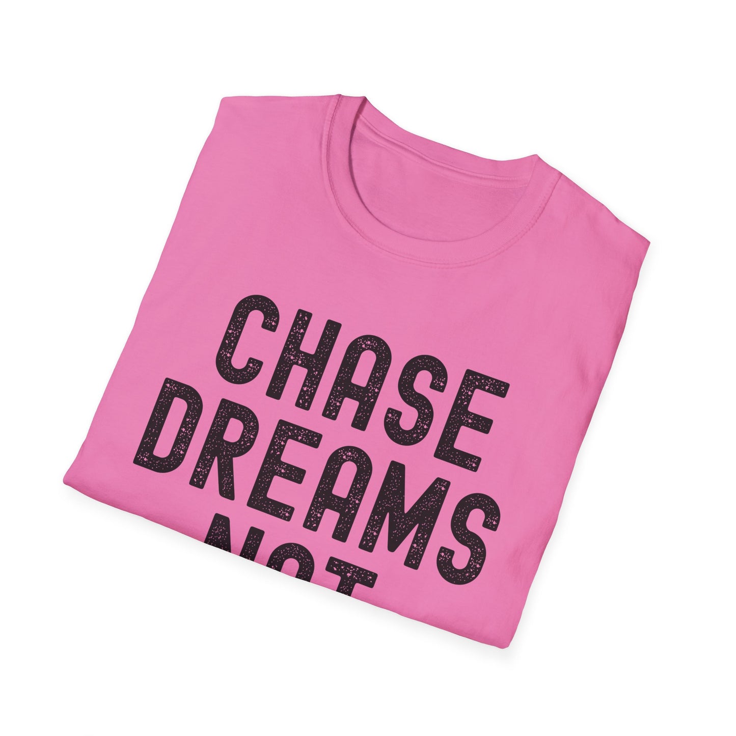 Chase Dreams Not Drama Unisex Softstyle T-Shirt, Motivational Tee, Inspirational Shirt, Casual Wear, Gift for Dreamers, Positive Vibes