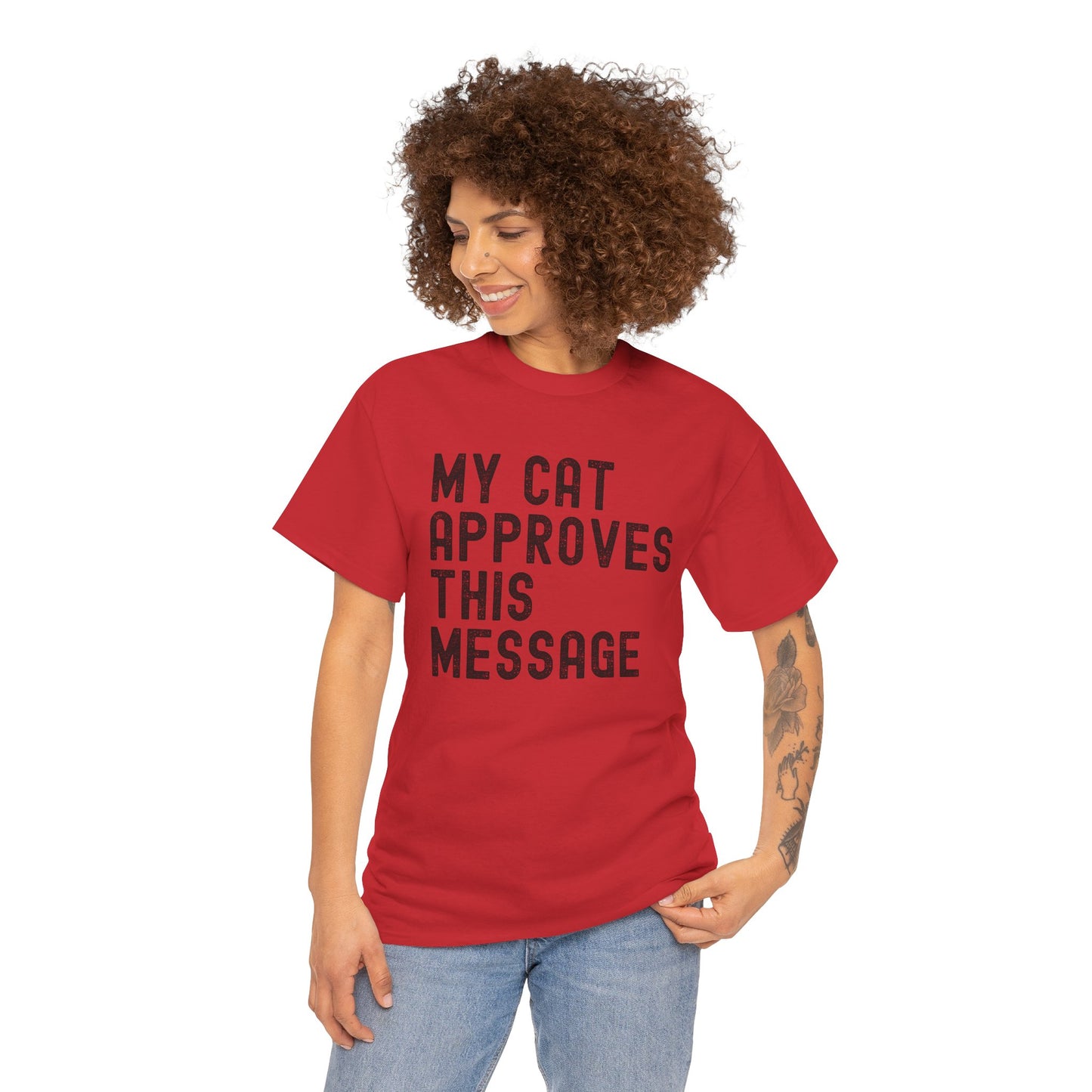 My Cat Approves This Message Tee, Funny Cat Lover T-Shirt,