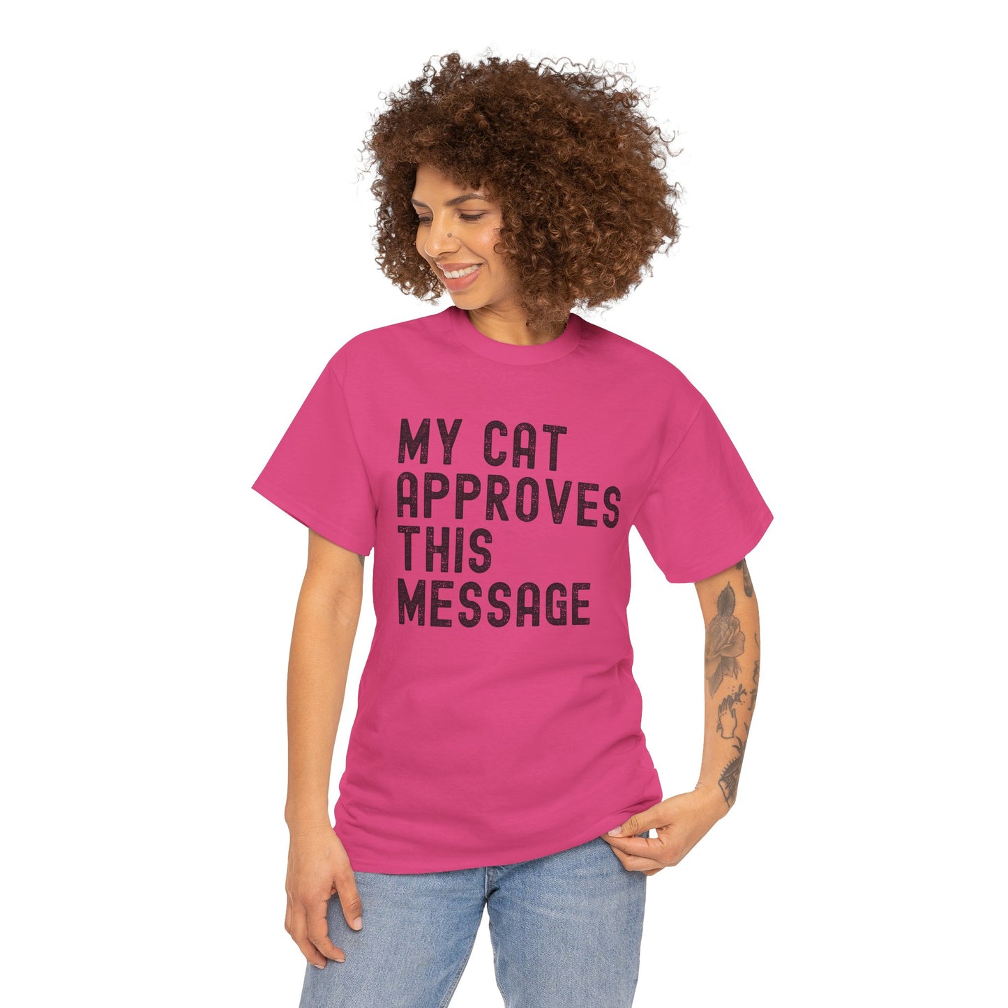 My Cat Approves This Message Tee, Funny Cat Lover T-Shirt,