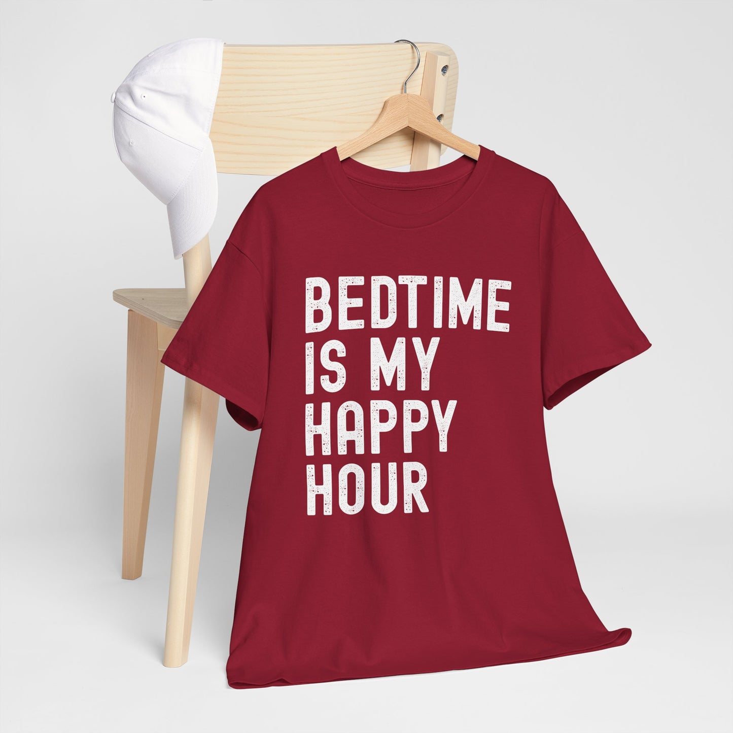 Bedtime Is My Happy Hour Unisex Tee, Funny Nightshirt,