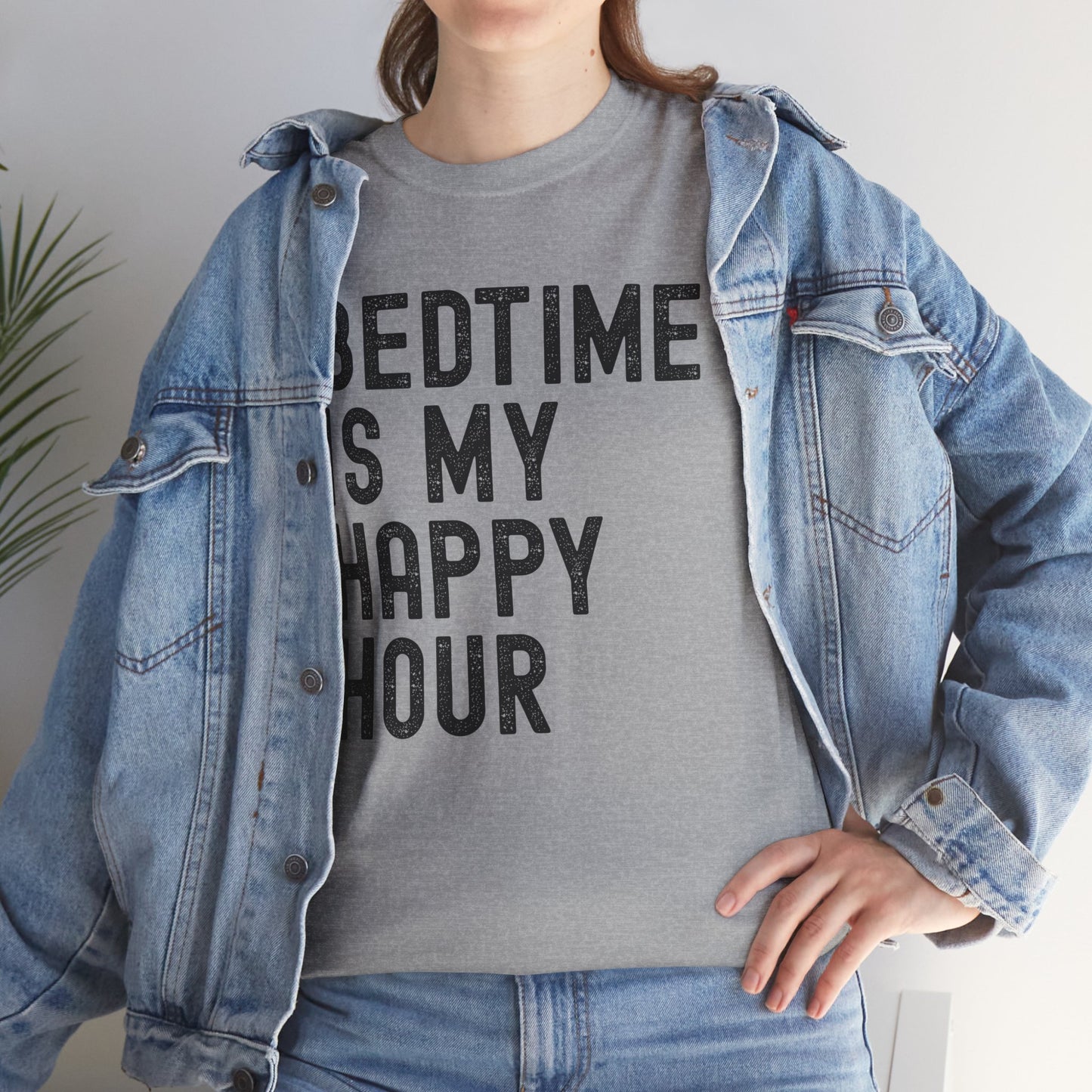 Bedtime is My Happy Hour Unisex Tee, Funny Sleep Shirt,