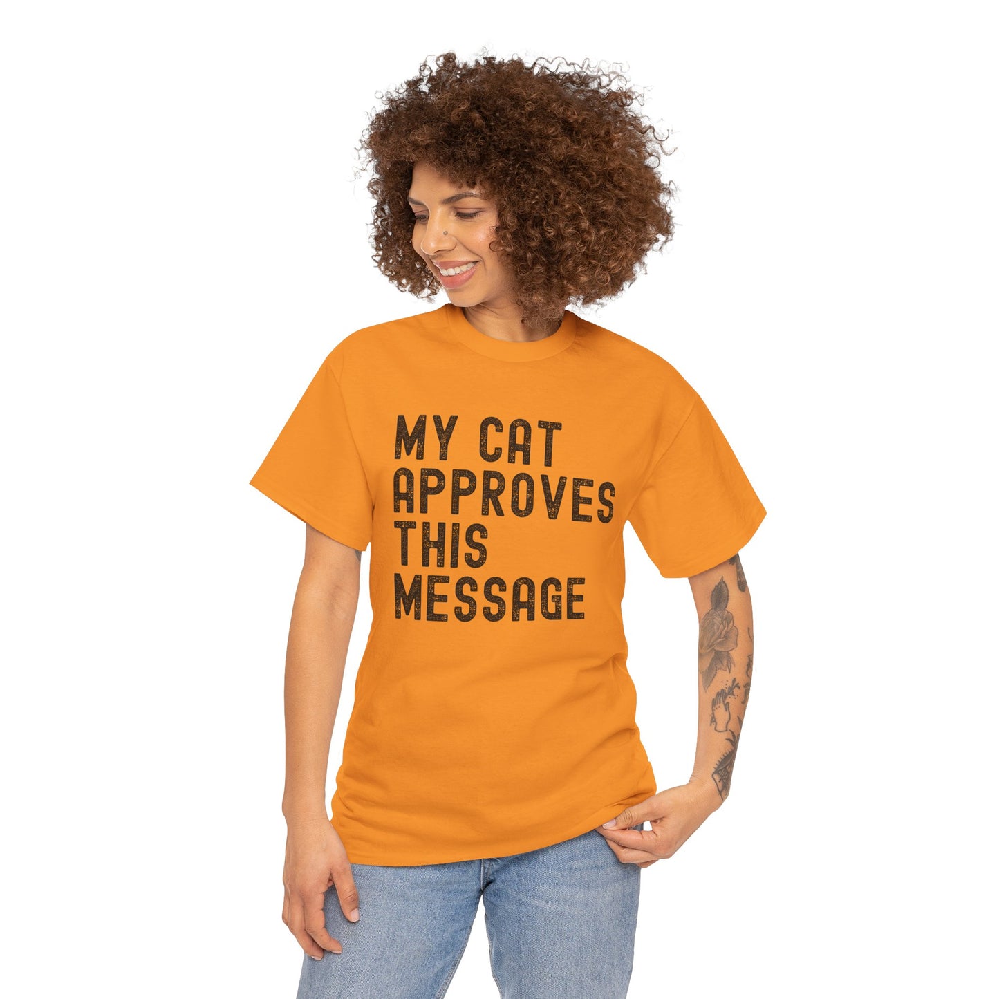 My Cat Approves This Message Tee, Funny Cat Lover T-Shirt,