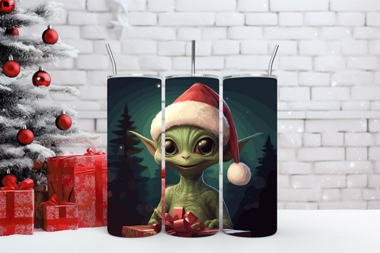 Cute Holiday Alien 20 oz Tumbler