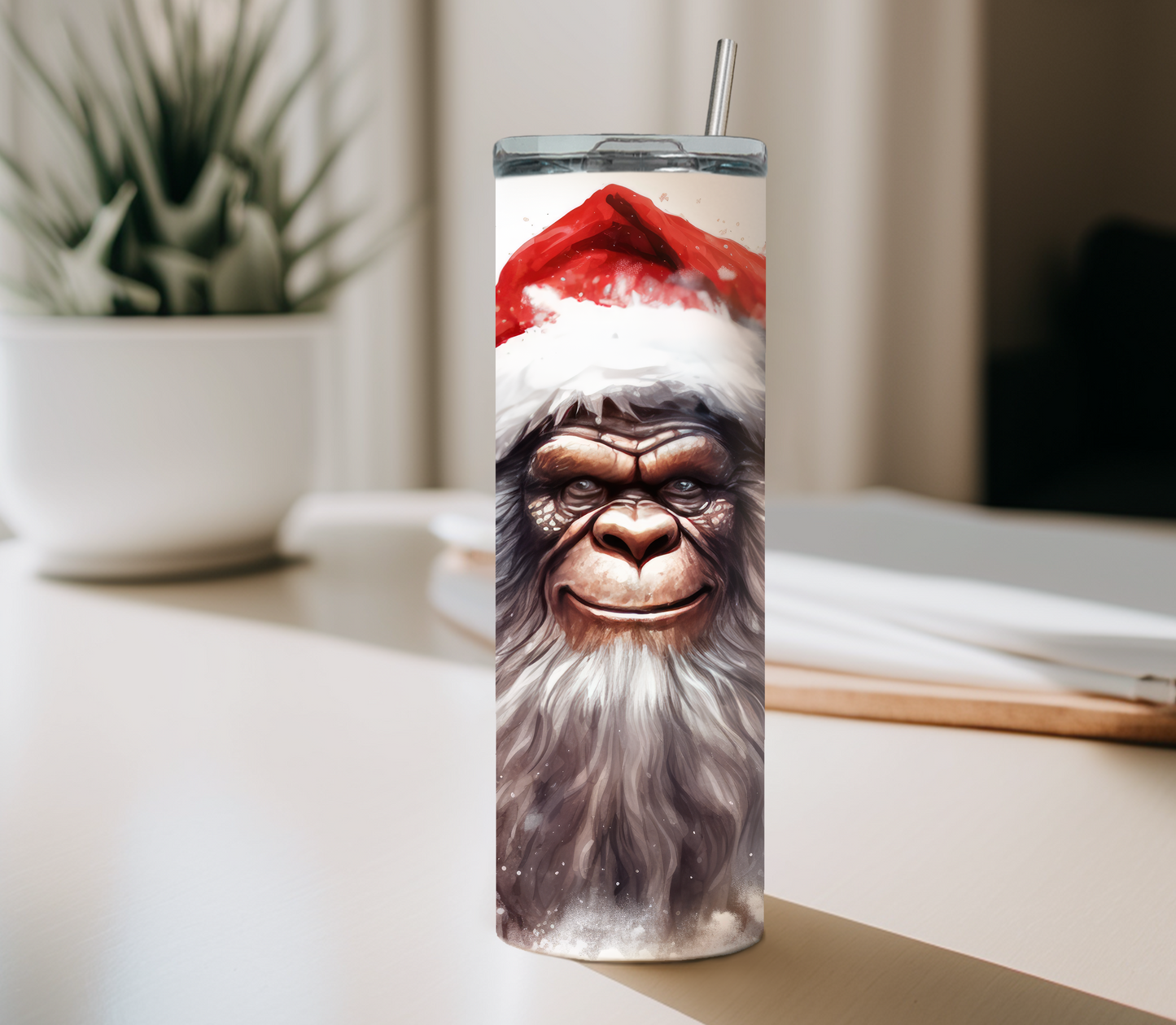 Festive Bigfoot 20 oz Tumbler