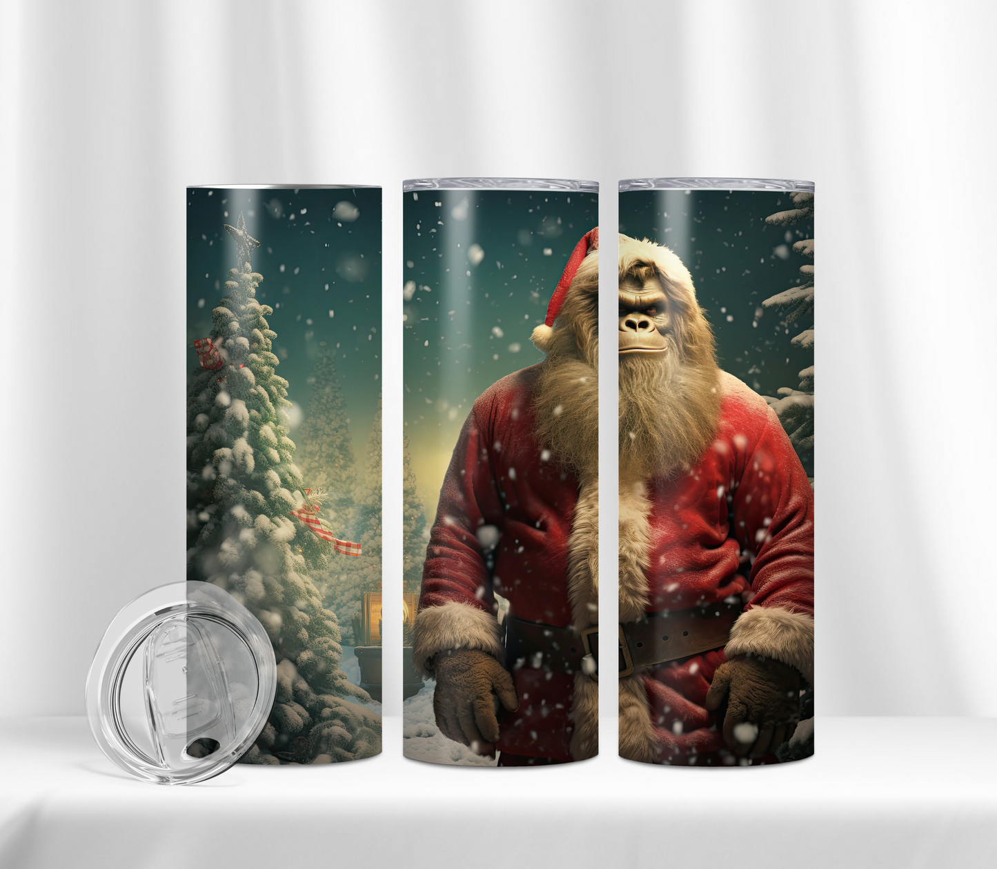 Bigfoot Santa 20 oz Tumbler