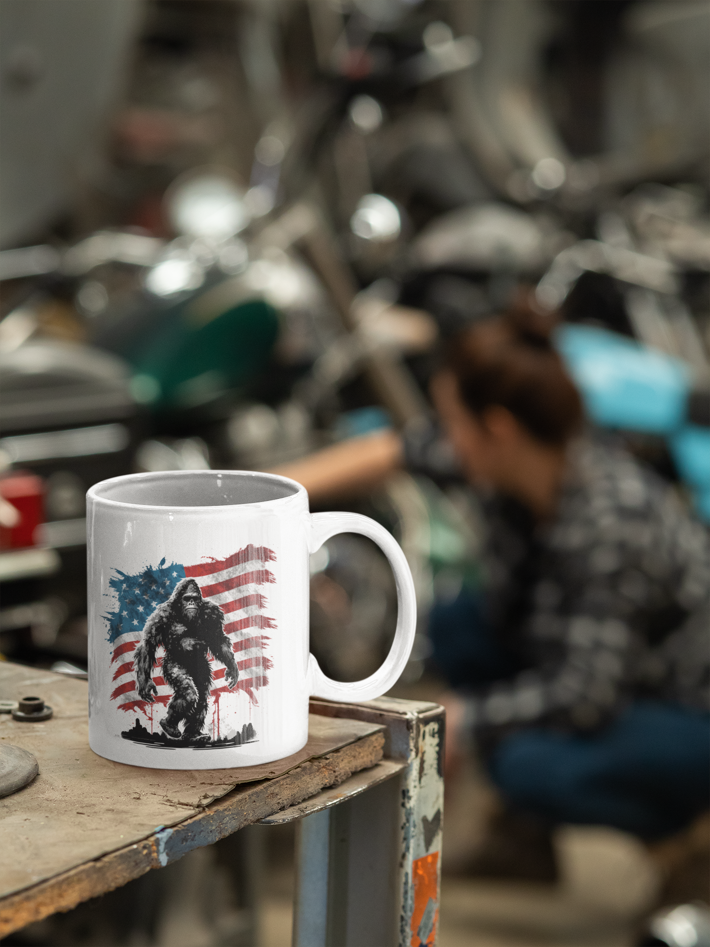 15 oz Bigfoot Patriotic Coffee Mug