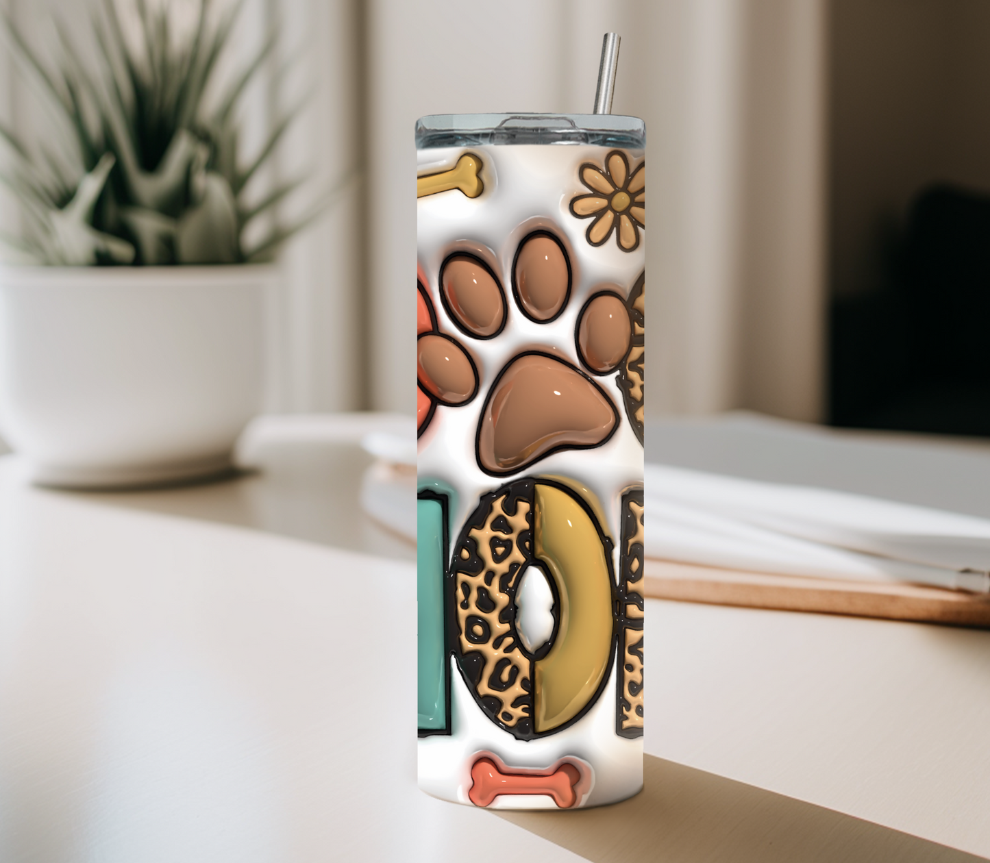 Dog Mom 20 oz Tumbler