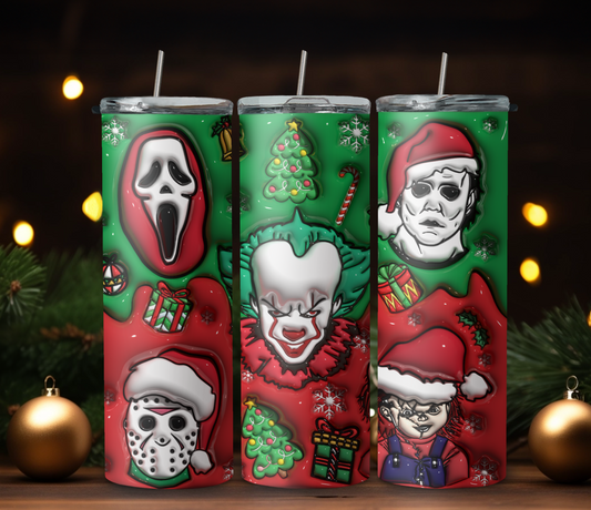 3D Horror Characters 20 oz Tumbler