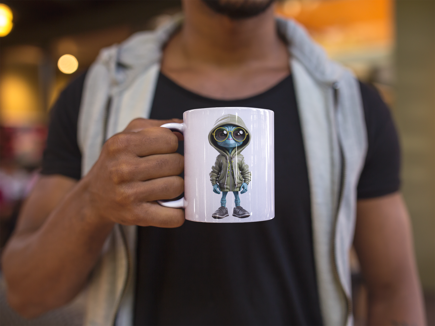 15 oz Alien Hoodie Coffee Mug