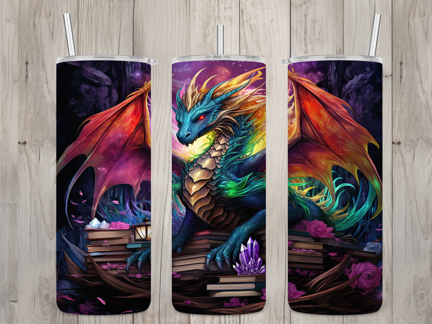 Neon Dragon 20 oz Tumbler