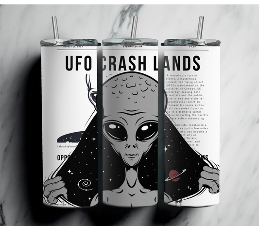 UFO Crash In The News - 20 oz Tumbler