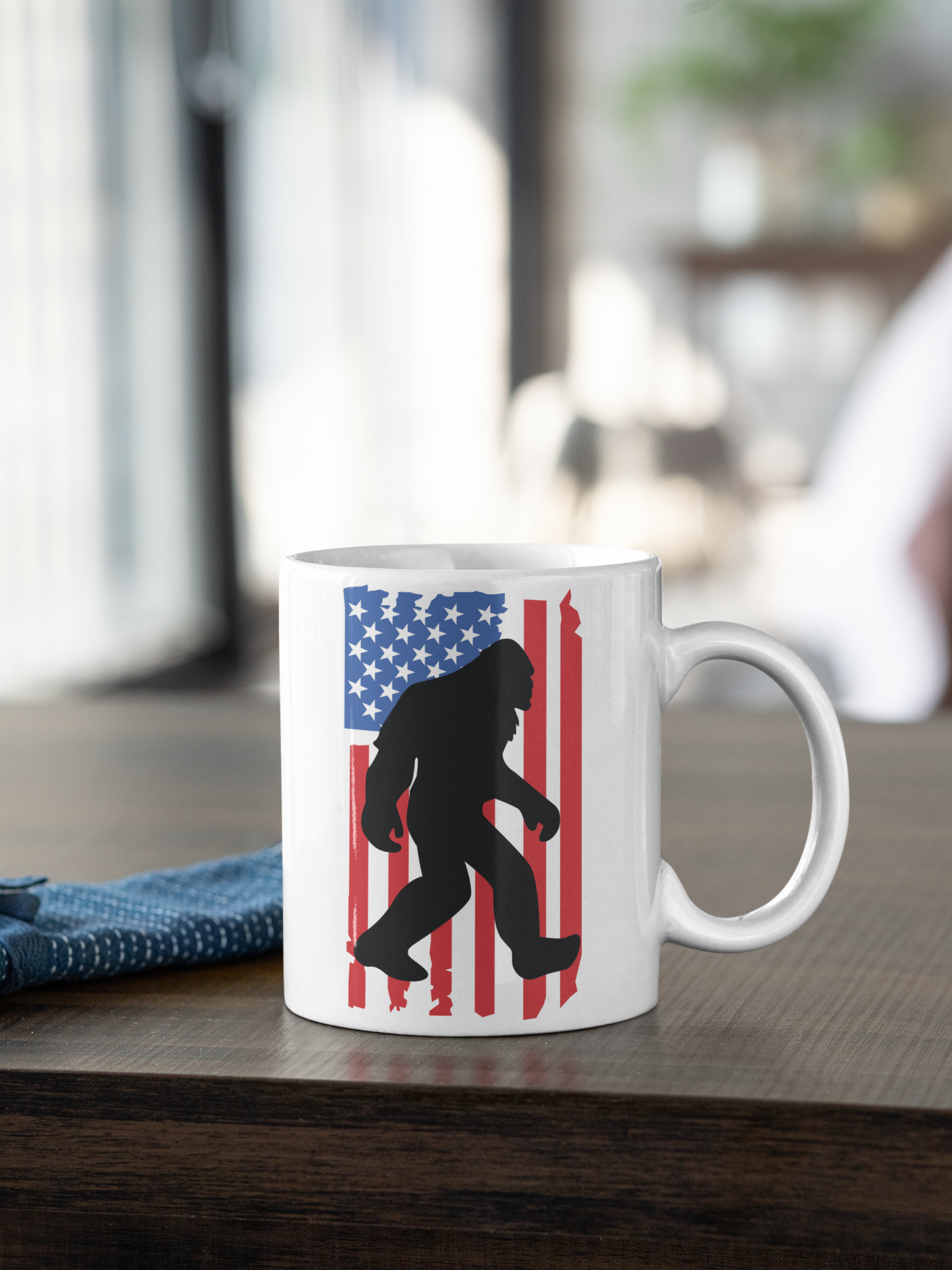 15 oz Patriotic Bigfoot Coffee Mug